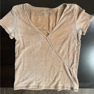 American eagle T-shirt, tan, S